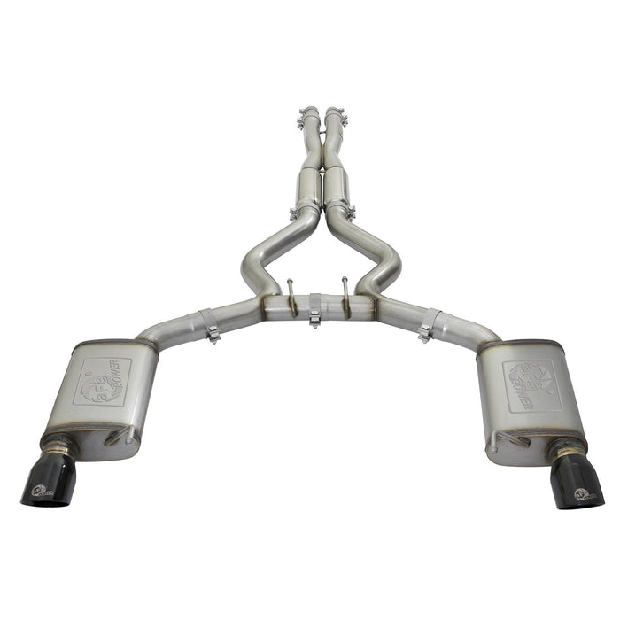 aFe Power Mach Force-Xp 304 Stainless Steel Cat-Back Exhaust Ford Mustang 15-17 V8-5.0L/V6-3.7L