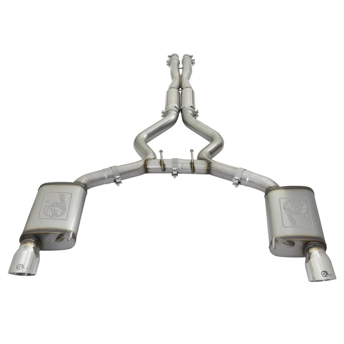 aFe Power Mach Force-Xp 304 Stainless Steel Cat-Back Exhaust Ford Mustang 15-17 V8-5.0L/V6-3.7L