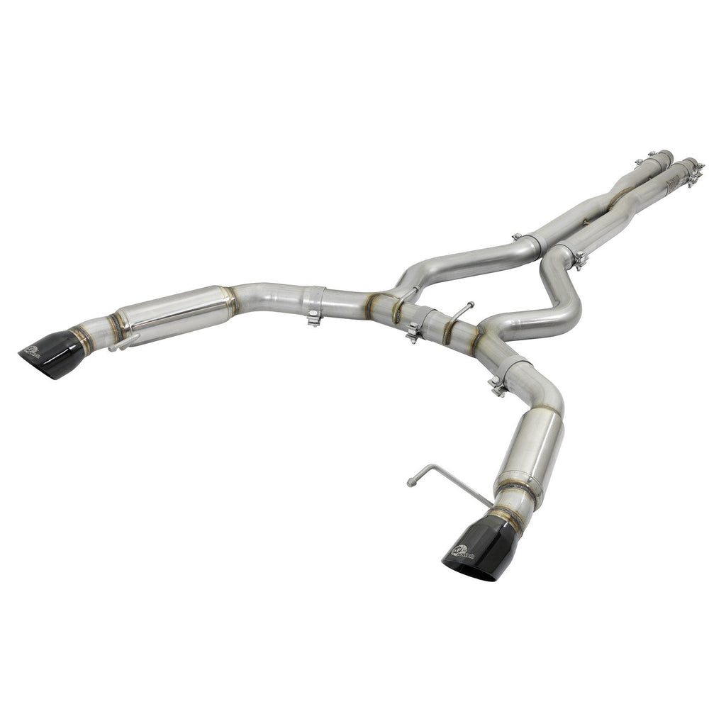 aFe Power Mach Force-Xp 304 Stainless Steel Cat-Back Exhaust System Ford Mustang 15-17 V8-5.0L/V6-3.7L