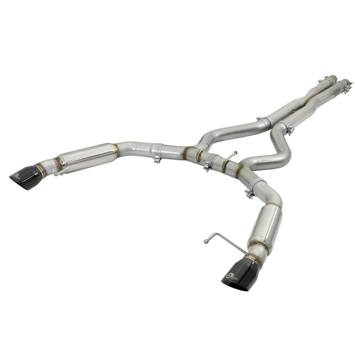 aFe Power Mach Force-Xp 304 Stainless Steel Cat-Back Exhaust System Ford Mustang 15-17 V8-5.0L/V6-3.7L