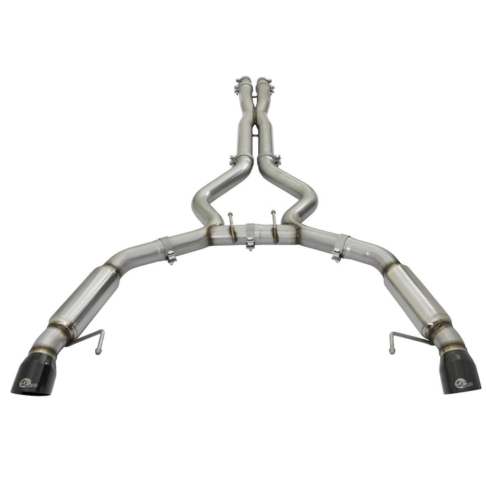 aFe Power Mach Force-Xp 304 Stainless Steel Cat-Back Exhaust System Ford Mustang 15-17 V8-5.0L/V6-3.7L