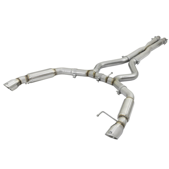 aFe Power Mach Force-Xp 304 Stainless Steel Cat-Back Exhaust System Ford Mustang 15-17 V8-5.0L/V6-3.7L