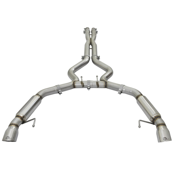 aFe Power Mach Force-Xp 304 Stainless Steel Cat-Back Exhaust System Ford Mustang 15-17 V8-5.0L/V6-3.7L
