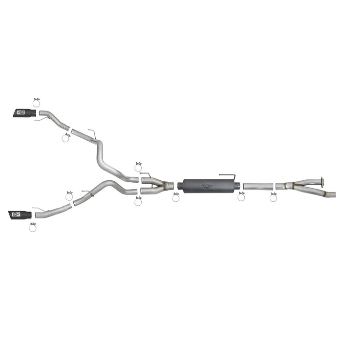 aFe Power Rebel Series Cat-Back Exhaust System Ford F-150 Raptor 17-19 / F-150 Limited V6-3.5L (tt)