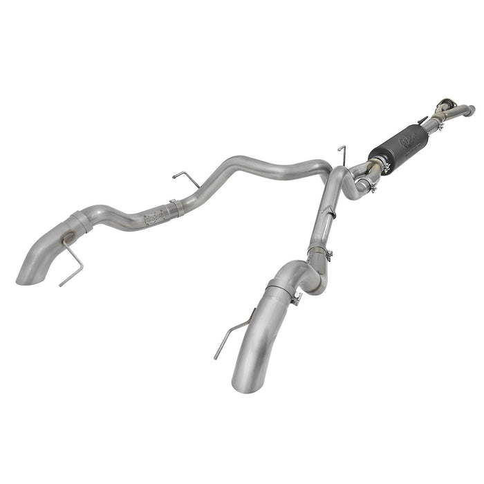 aFe Power Mach Force-Xp 3 IN 304 Stainless Cat-Back Hi-Tuck Exhaust System Ford F-150 Raptor 17-19 / F-150 Limited V6-3.5L (tt)