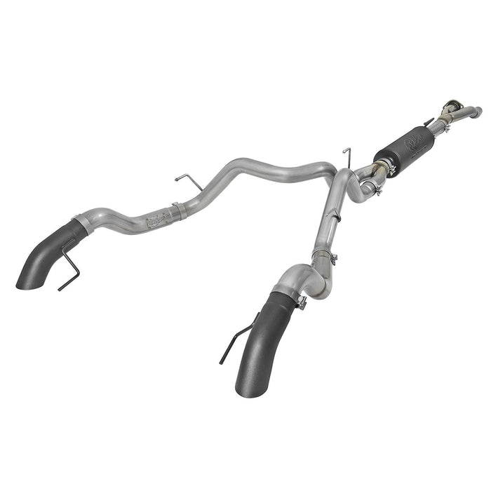 aFe Power Mach Force-Xp 3 IN 304 Stainless Cat-Back Hi-Tuck Exhaust System Ford F-150 Raptor 17-19 / F-150 Limited V6-3.5L (tt)