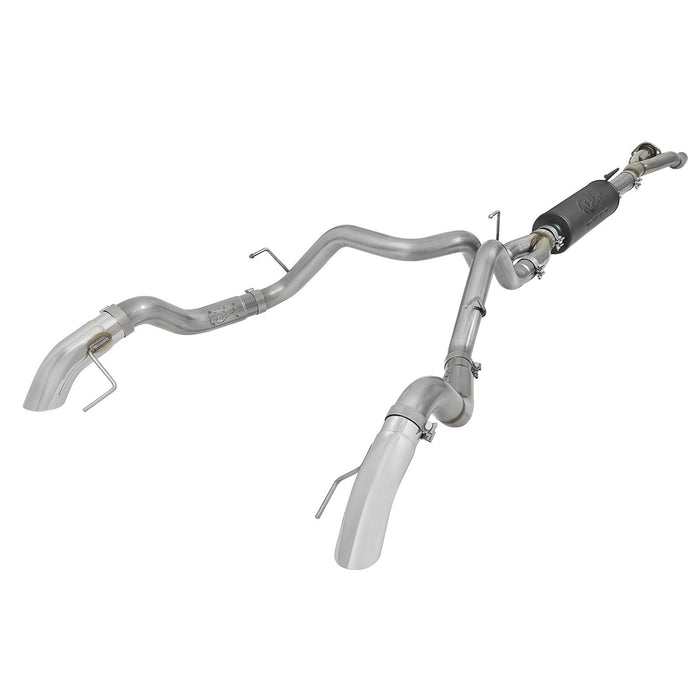aFe Power Mach Force-Xp 3 IN 304 Stainless Cat-Back Hi-Tuck Exhaust System Ford F-150 Raptor 17-19 / F-150 Limited V6-3.5L (tt)