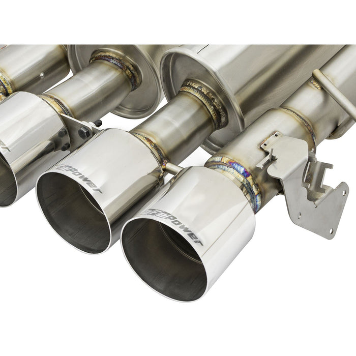 aFe Power Mach Force-Xp 304 Stainless Steel Axle-Back Exhaust System Chevrolet Corvette Z06 (C7) 15-19 V8-6.2L (sc)