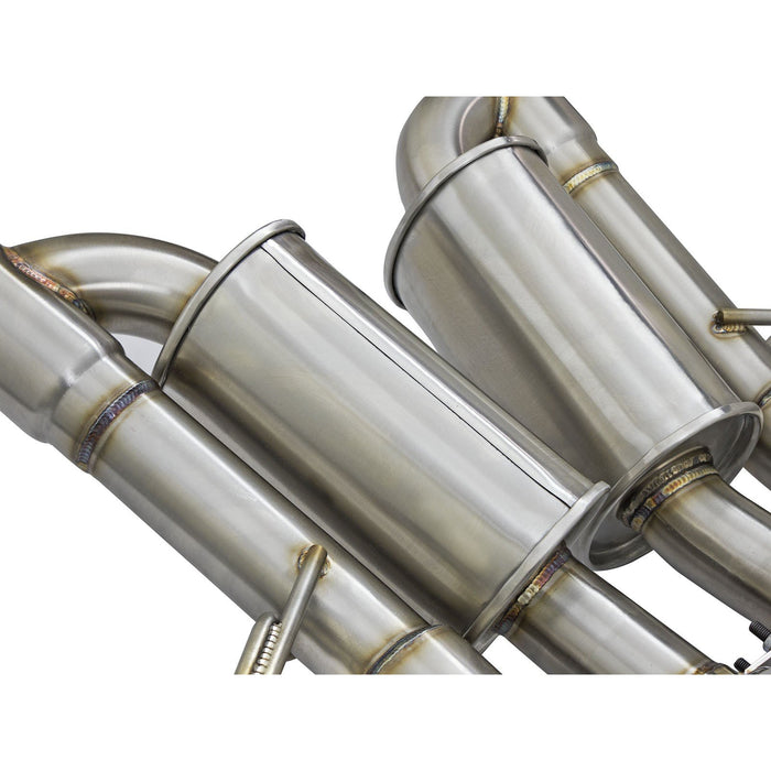 aFe Power Mach Force-Xp 304 Stainless Steel Axle-Back Exhaust System Chevrolet Corvette Z06 (C7) 15-19 V8-6.2L (sc)