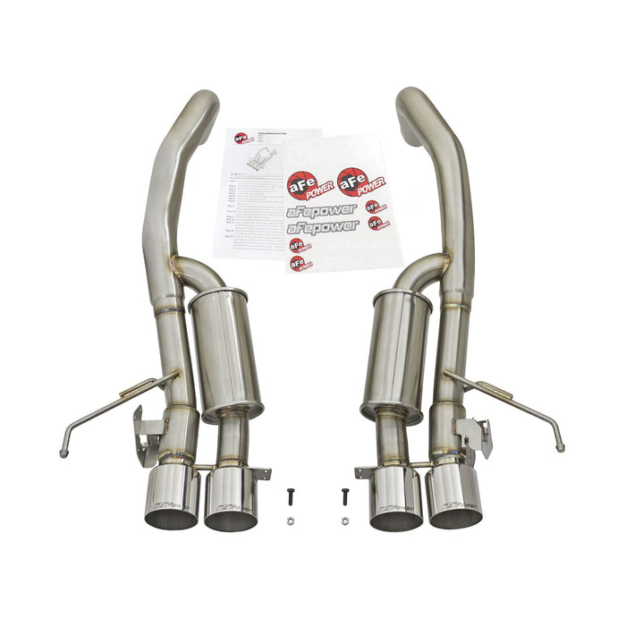 aFe Power Mach Force-Xp 304 Stainless Steel Axle-Back Exhaust System Chevrolet Corvette Z06 (C7) 15-19 V8-6.2L (sc)
