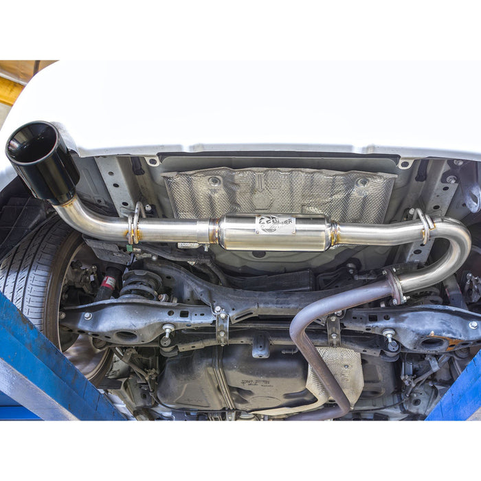 aFe Power Takeda 2-1/4 to 2-1/2in 304 Stainless Steel Axle-Back Exhaust System Scion tC 11-16 L4-2.5L