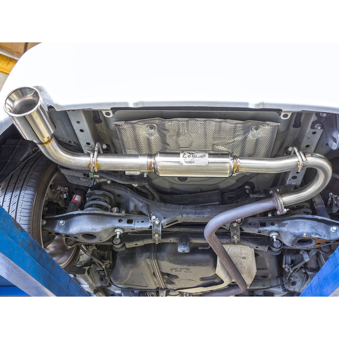 aFe Power Takeda 2-1/4 to 2-1/2in 304 Stainless Steel Axle-Back Exhaust System Scion tC 11-16 L4-2.5L