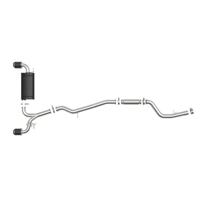 aFe Power Takeda 3 IN to 2-1/2 IN 304 Stainless Steel Cat-Back Exhaust System Toyota Supra (A90) 2020 L6-3.0L (t)
