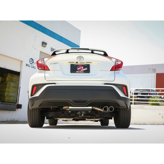 aFe Power Takeda 2 IN to 2-1/2 IN 304 Stainless Steel Cat-Back Exhaust System Toyota C-HR 18-20 L4-2.0L