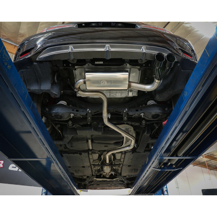 aFe Power Takeda 2 IN to 2-1/2 IN 304 Stainless Steel Cat-Back Exhaust System Lexus CT200h 11-17 L4-1.8L