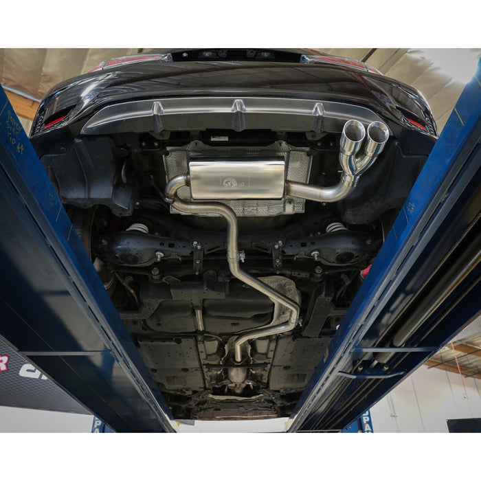 aFe Power Takeda 2 IN to 2-1/2 IN 304 Stainless Steel Cat-Back Exhaust System Lexus CT200h 11-17 L4-1.8L