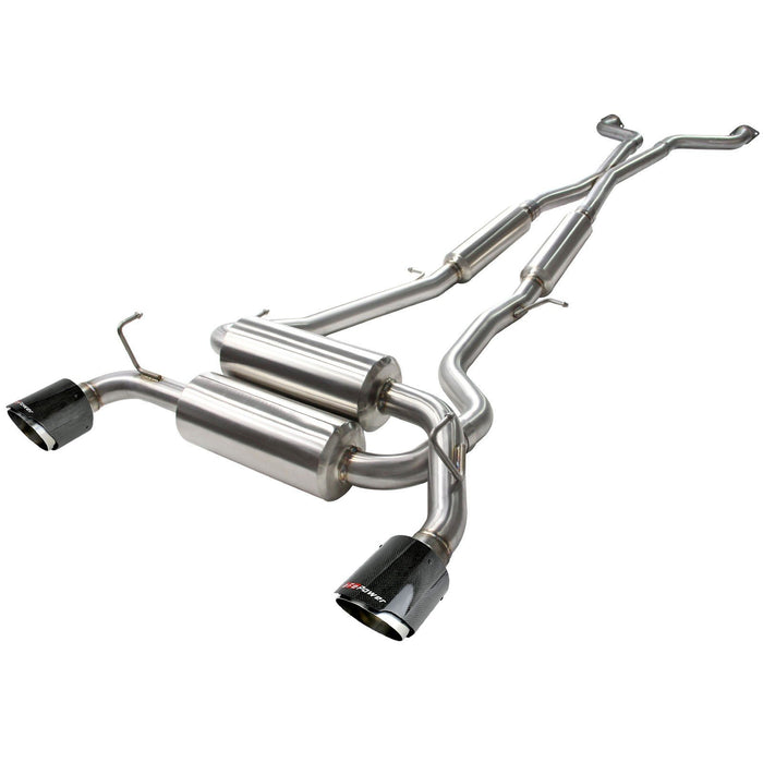 aFe Power Takeda 2-1/2 IN 304 Stainless Steel Cat-Back Exhaust System Infiniti G37 08-13/Q60 14-15 V6-3.7L (VQ37VHR)