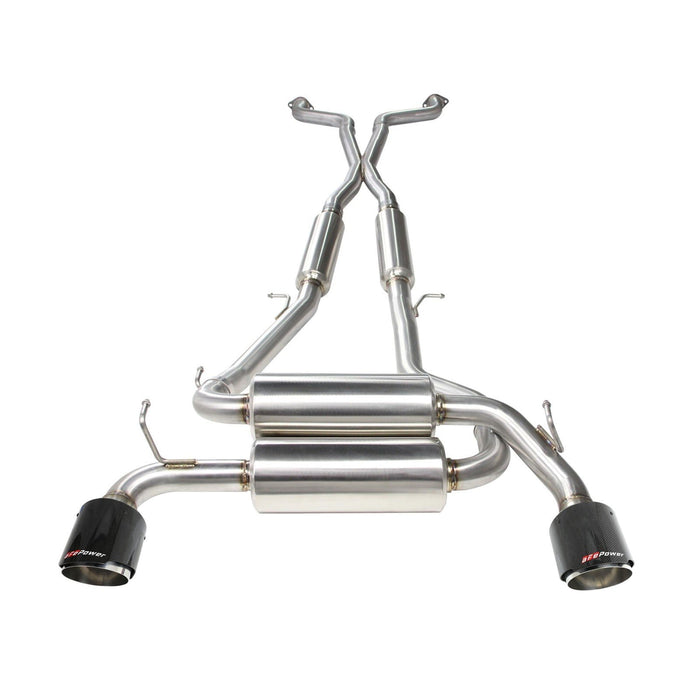 aFe Power Takeda 2-1/2 IN 304 Stainless Steel Cat-Back Exhaust System Infiniti G37 08-13/Q60 14-15 V6-3.7L (VQ37VHR)