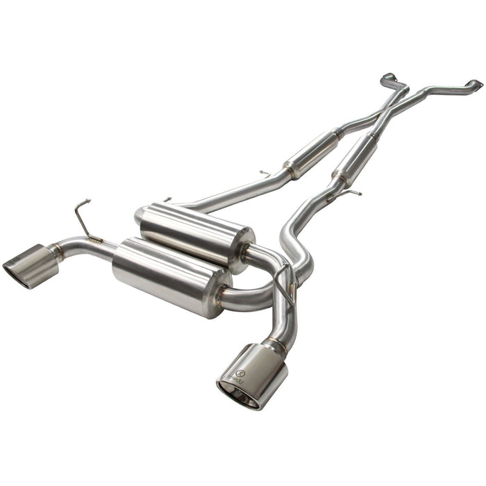 aFe Power Takeda 2-1/2 IN 304 Stainless Steel Cat-Back Exhaust System Infiniti G37 08-13/Q60 14-15 V6-3.7L (VQ37VHR)