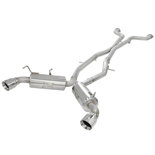 aFe Power Takeda 2-1/2in 304 Stainless Steel Cat-Back Exhaust System Nissan 370Z 09-20 V6-3.7L