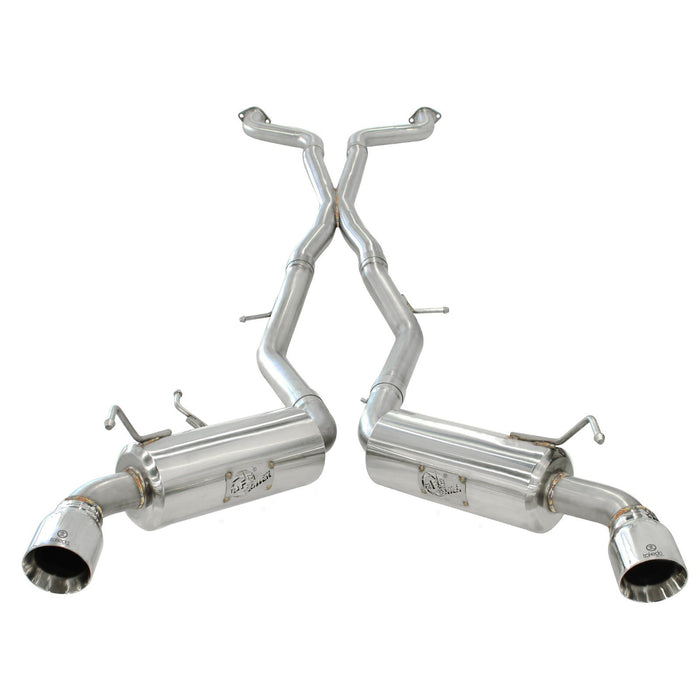 aFe Power Takeda 2-1/2in 304 Stainless Steel Cat-Back Exhaust System Nissan 370Z 09-20 V6-3.7L