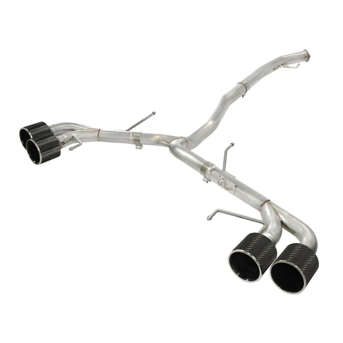 aFe Power Takeda 3 IN to 2-1/2 IN 304 Stainless Steel Cat-Back Exhaust System Nissan GT-R (R35) 09-20 V6-3.8L (tt)