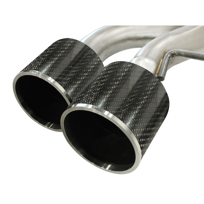 aFe Power Takeda 3 IN to 2-1/2 IN 304 Stainless Steel Cat-Back Exhaust System Nissan GT-R (R35) 09-20 V6-3.8L (tt)