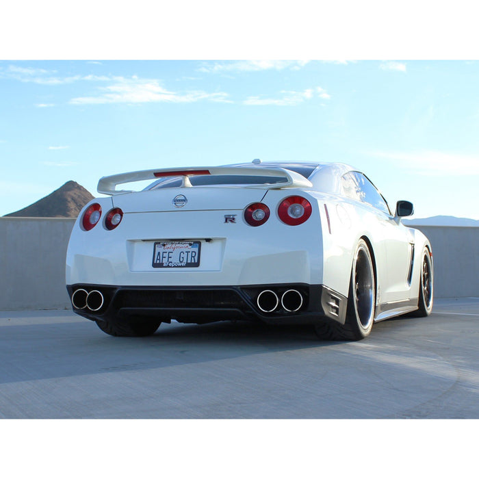 aFe Power Takeda 3 IN to 2-1/2 IN 304 Stainless Steel Cat-Back Exhaust System Nissan GT-R (R35) 09-20 V6-3.8L (tt)