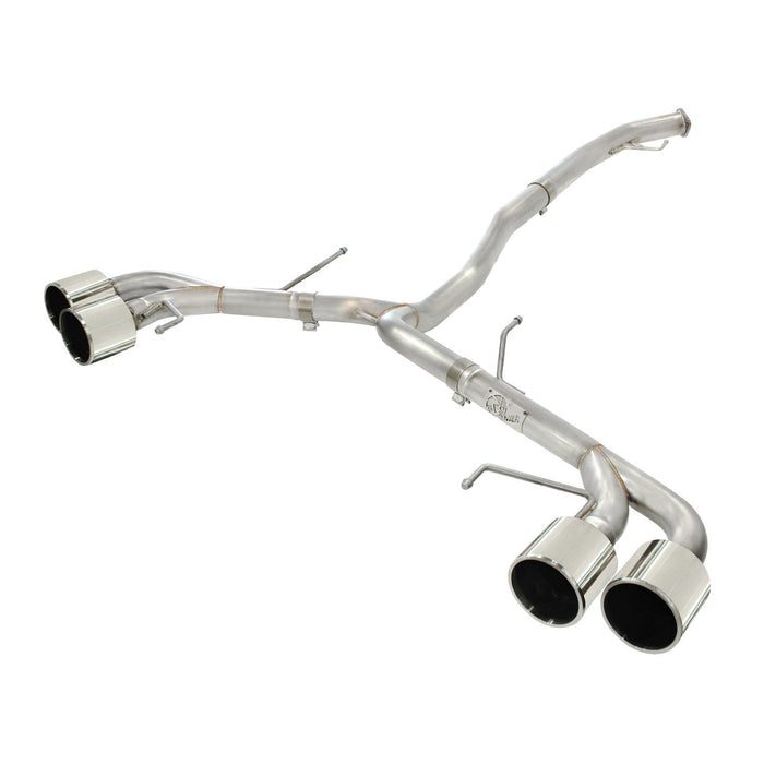 aFe Power Takeda 3 IN to 2-1/2 IN 304 Stainless Steel Cat-Back Exhaust System Nissan GT-R (R35) 09-20 V6-3.8L (tt)
