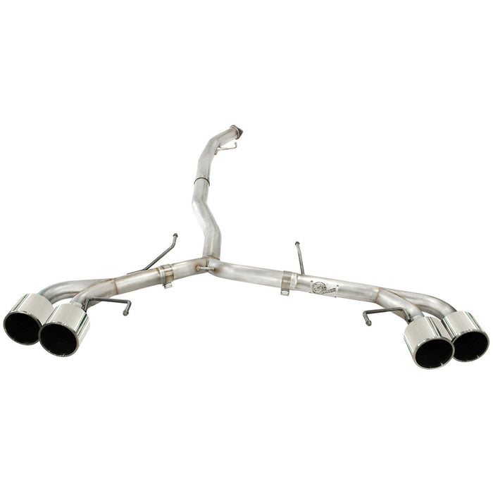 aFe Power Takeda 3 IN to 2-1/2 IN 304 Stainless Steel Cat-Back Exhaust System Nissan GT-R (R35) 09-20 V6-3.8L (tt)