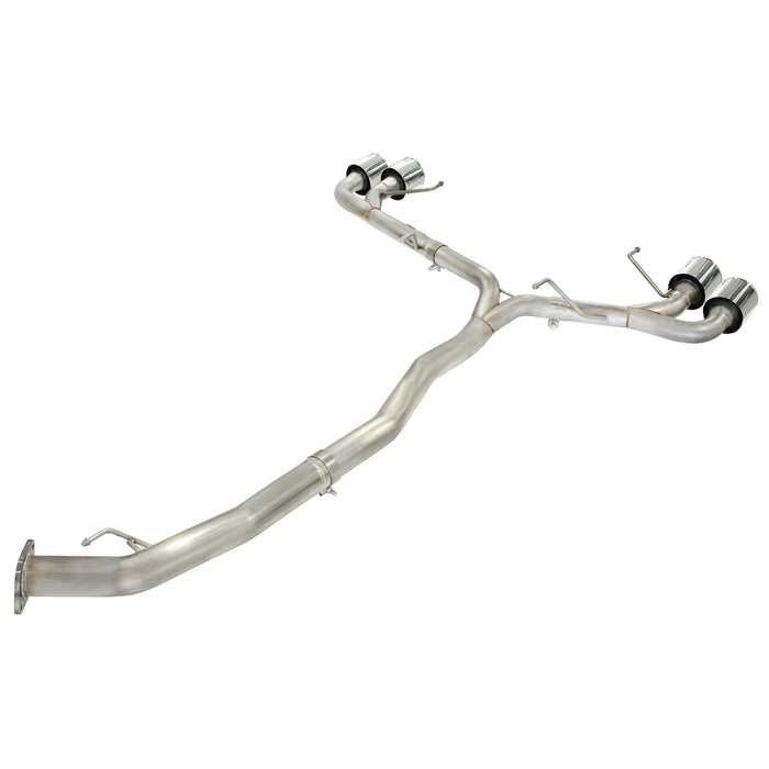aFe Power Takeda 3 IN to 2-1/2 IN 304 Stainless Steel Cat-Back Exhaust System Nissan GT-R (R35) 09-20 V6-3.8L (tt)