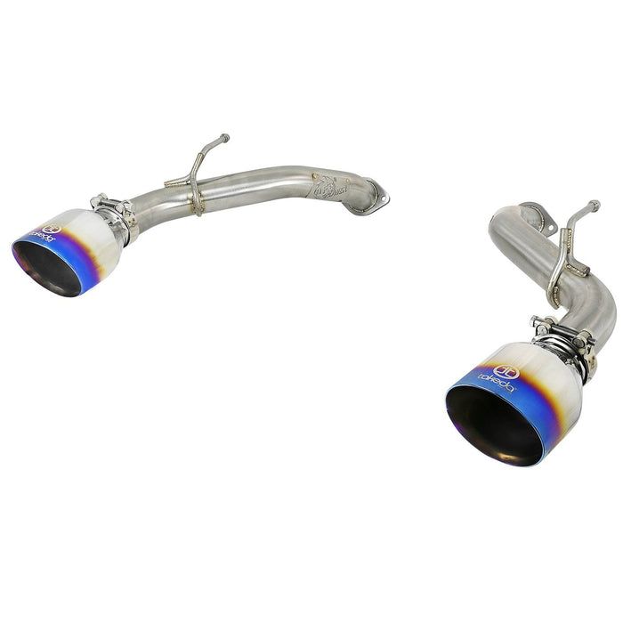 aFe Power Takeda 2-1/2 IN 304 Stainless Steel Axle-Back Exhaust System Infiniti Q50 16-20 V6-3.0L (tt)