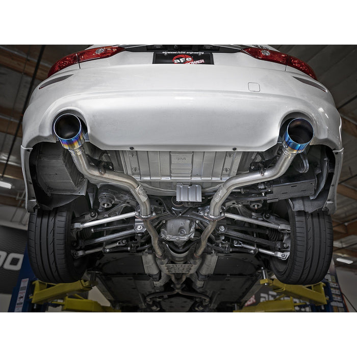aFe Power Takeda 2-1/2 IN 304 Stainless Steel Axle-Back Exhaust System Infiniti Q50 16-20 V6-3.0L (tt)