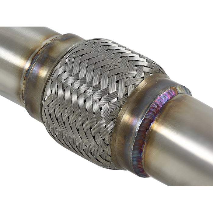 aFe Power Takeda 2-1/2 IN to 3 IN 304 Stainless Steel Street Series Y-Pipe Infiniti Q50/Q60 16-20 V6-3.0L (tt)