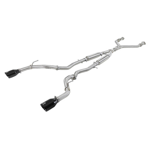 aFe Power Takeda 2-1/2 IN 304 Stainless Steel Cat-Back Exhaust System Infiniti Q50 16-20 V6-3.0L (tt)