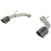 aFe Power Takeda 2-1/2 IN 304 Stainless Steel Axle-Back Exhaust System Infiniti Q60 17-20 V6-3.0L (tt)