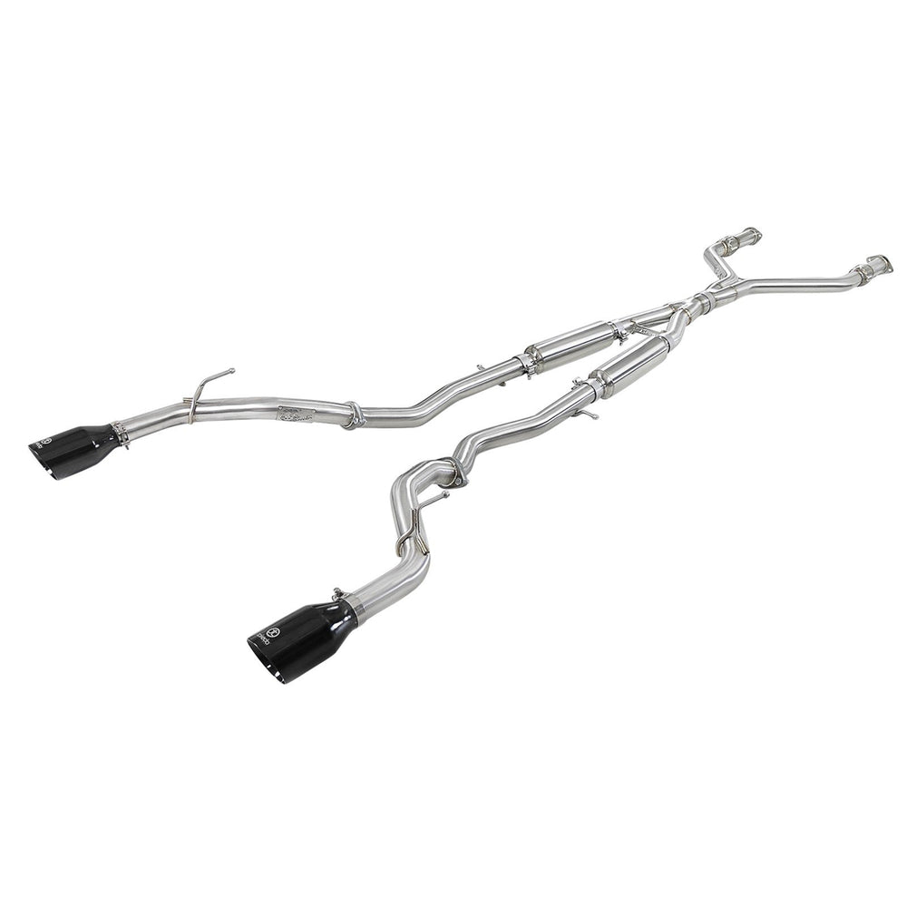 aFe Power Takeda 2-1/2 IN 304 Stainless Steel Cat-Back Exhaust System Infiniti Q60 17-20 V6-3.0L (tt)