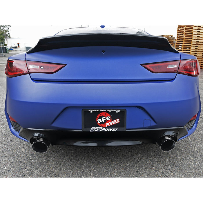 aFe Power Takeda 2-1/2 IN 304 Stainless Steel Cat-Back Exhaust System Infiniti Q60 17-20 V6-3.0L (tt)