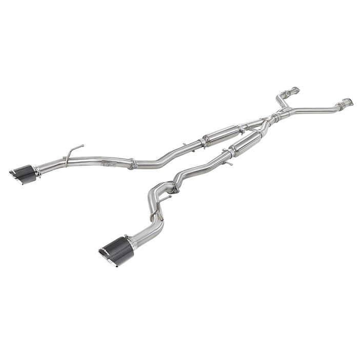 aFe Power Takeda 2-1/2 IN 304 Stainless Steel Cat-Back Exhaust System Infiniti Q60 17-20 V6-3.0L (tt)