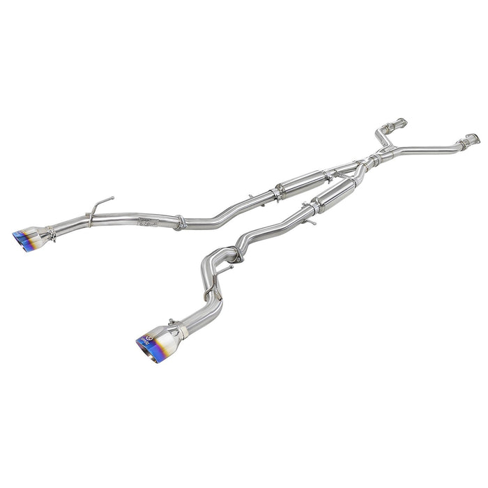 aFe Power Takeda 2-1/2 IN 304 Stainless Steel Cat-Back Exhaust System Infiniti Q60 17-20 V6-3.0L (tt)