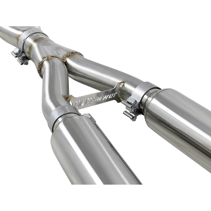 aFe Power Takeda 2-1/2 IN 304 Stainless Steel Cat-Back Exhaust System Infiniti Q60 17-20 V6-3.0L (tt)