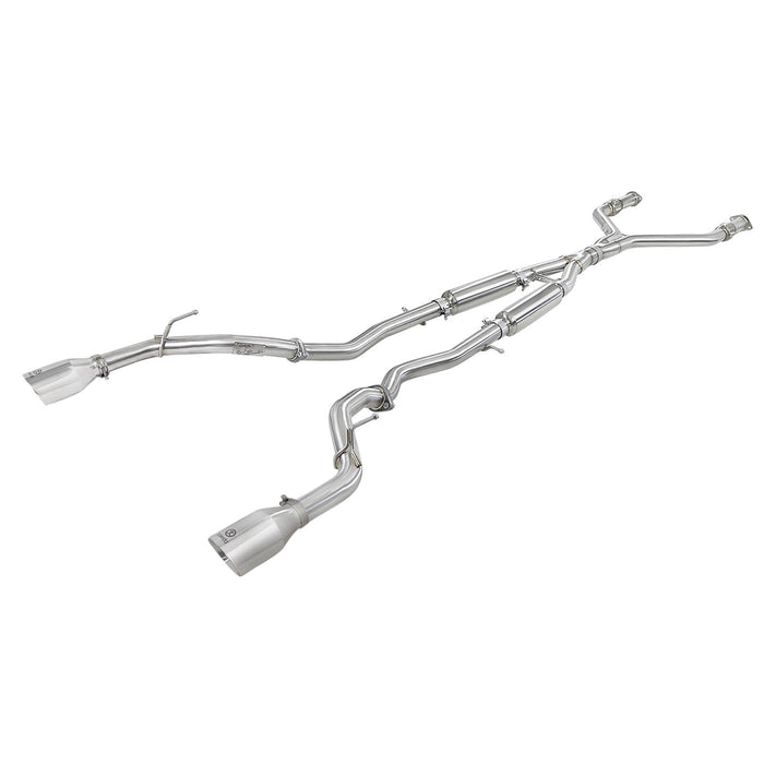 aFe Power Takeda 2-1/2 IN 304 Stainless Steel Cat-Back Exhaust System Infiniti Q60 17-20 V6-3.0L (tt)