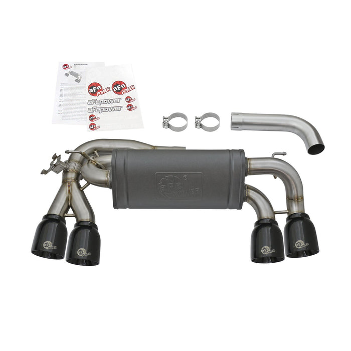 aFe Power Mach Force-Xp 3 to 2-1/2in Stainless Steel Axle-Back Exhaust System BMW M2 (F87) 16-18 L6-3.0L (t) N55