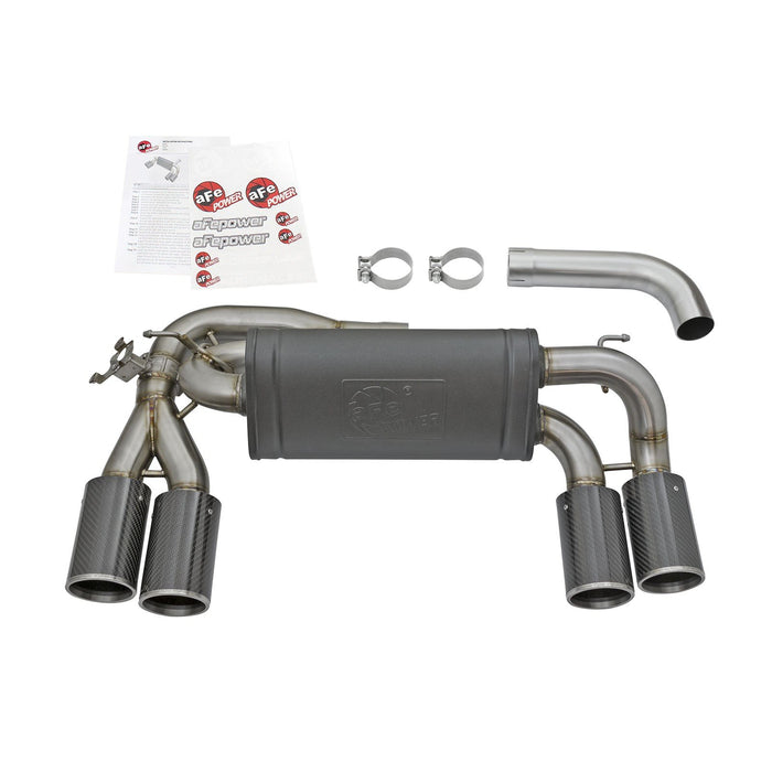 aFe Power Mach Force-Xp 3 to 2-1/2in Stainless Steel Axle-Back Exhaust System BMW M2 (F87) 16-18 L6-3.0L (t) N55