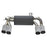 aFe Power Mach Force-Xp 3 to 2-1/2in Stainless Steel Axle-Back Exhaust System BMW M2 (F87) 16-18 L6-3.0L (t) N55