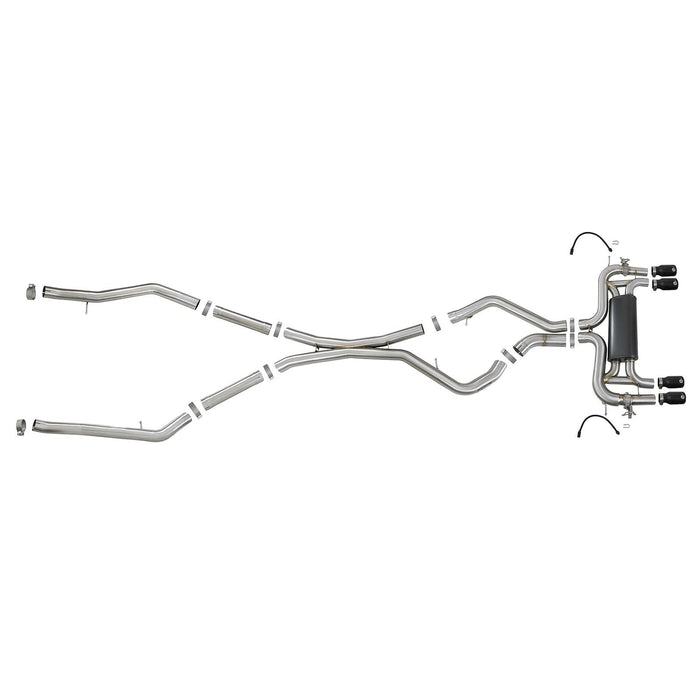 aFe Power Mach Force-XP 3-1/2 IN 304 Stainless Steel Cat-Back Exhaust System BMW X5 M (F85) / X6 M (F86) 15-19 V8-4.4L (tt) S63