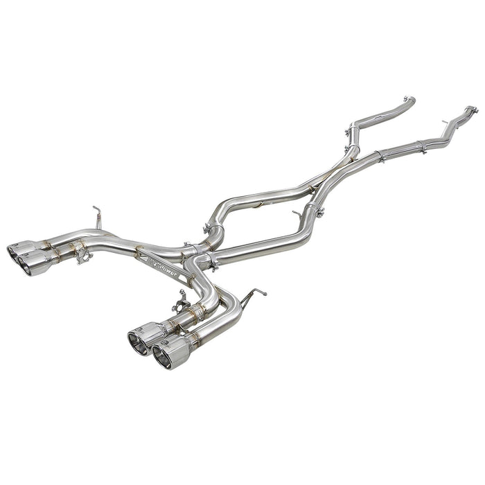 aFe Power Mach Force-XP 3-1/2 IN 304 Stainless Steel Cat-Back Exhaust BMW X5 M (F85) / X6 M (F86) 15-19 V8-4.4L (tt) S63