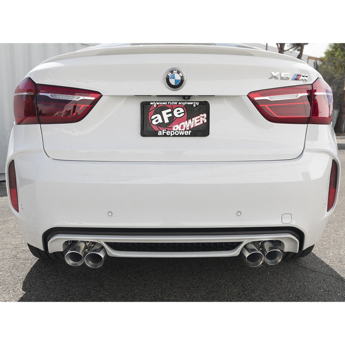 aFe Power Mach Force-XP 3-1/2 IN 304 Stainless Steel Cat-Back Exhaust BMW X5 M (F85) / X6 M (F86) 15-19 V8-4.4L (tt) S63