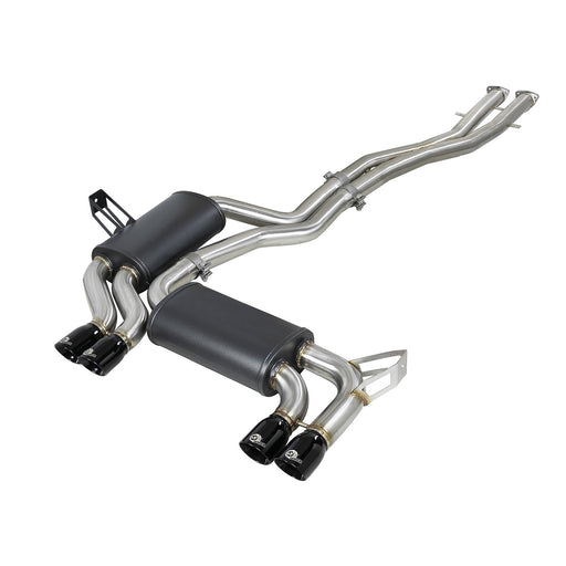 aFe Power Mach Force-XP 2-1/2 IN 304 Stainless Steel Cat-Back Exhaust System BMW M3 (E46) 01-06 L6-3.2L S54