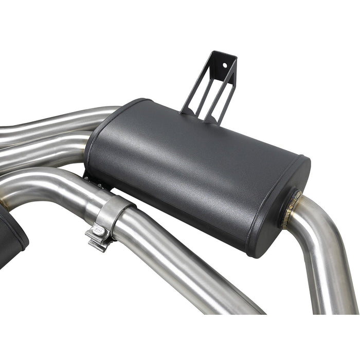 aFe Power Mach Force-XP 2-1/2 IN 304 Stainless Steel Cat-Back Exhaust System BMW M3 (E46) 01-06 L6-3.2L S54